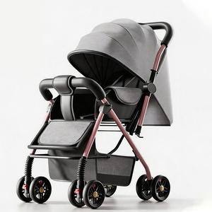 Cochecito <span class=keywords><strong>de</strong></span> Bebé Multifuncional 3 en 1, Ligero, Plegable, con Vista Elevada, para Recién Nacidos, Posiciones Sentado y Acostado, Cómodo - Product Image 1