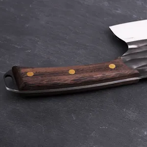 Couteau à désosser de <span class=keywords><strong>6</strong></span> pouces en acier inoxydable forgé à la main avec manche en bois pleine longueur, écologique, pour la cuisine domestique et les restaurants - Product Image 4