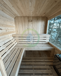 4 أشخاص ركن حديقة بخار كبير راقية ساونا فاخرة في الهواء الطلق حمام منزلي تركيبة دش غرفة بخار - Product Image 6