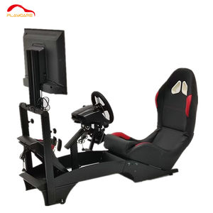 Cockpit de simulateur de course de haute qualité avec siège inclinable pour support de moniteur Compatible avec Fanatec G25 G27 TV Cockpit 55 - Product Image 3