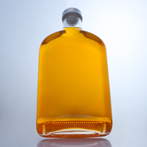 Botella de Licor de Vidrio Plana de 750ml al por Mayor, Botella Vacía para Whisky, Ron, Tequila y Licores, Base Pesada, Tapa de Rosca, Logotipo Personalizado - Product Image 4