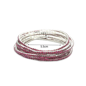 2.0mm Superfine Style Coréen Simple Rangée Flash Diamant Stretch Cristal Bracelet De Mariée Strass Charme pour Cadeaux - Product Image 4