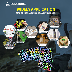 Pegatinas Personalizadas con Corte a Troquel, Holográficas, Resistentes al Agua y a <span class=keywords><strong>la</strong></span> Intemperie, con Purpurina - Product Image 5
