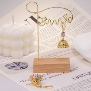 Boucles d'oreilles pendantes en argent plaqué argent pour femmes, design antique, boule creuse, style bohème exagéré, personnalité affirmée, 2 ans - Product Image 4