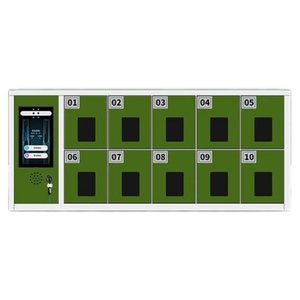 Casillero de Carga para Teléfonos Inteligentes <span class=keywords><strong>UNI</strong></span> con Reconocimiento Facial y de Huellas Dactilares, Caja Fuerte para Teléfonos Móviles de Empleados, para Colgar en la Pared - Product Image 6