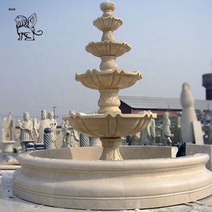 Fuente de cascada de piedra Natural para jardín grande BLVE, fuente de agua de Dubái de mármol tallada a mano decorativa para exteriores a la <span class=keywords><strong>venta</strong></span> - Product Image 1