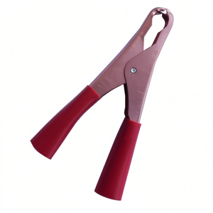 Pinza de cocodrilo grande para cables, color rojo - Product Image 3