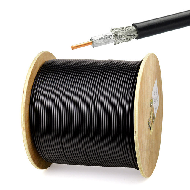 50 Ohm RF Coaxial Low Loss Cable Wire Lead KSR240 Drop-in Replacement LMR240 Coaxial Cable
