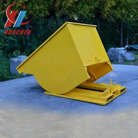 Camion à benne basculante en métal basculant ramasseur d'ordures ménagères pour usines de fabrication et fermes conteneur à déchets bacs à sauter vente en gros
