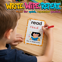 Cartes flash OEM ODM personnalisées à 520 faces, double face, pour l'apprentissage des mots fréquents en maternelle et préscolaire