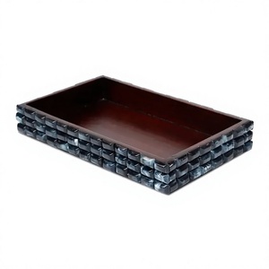 Plateau décoratif unique en résine incrustée, polyvalent, pour table basse, salle à manger, salon, décoration intérieure, cadeau, fournisseur indien - Product Image 1