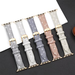 <span class=keywords><strong>Bracelet</strong></span> en <span class=keywords><strong>cuir</strong></span> pailleté pour <span class=keywords><strong>Apple</strong></span> <span class=keywords><strong>Watch</strong></span> 49 mm, 44 mm, 40 mm, 41 mm, 45 mm, <span class=keywords><strong>bracelet</strong></span> intelligent pour iWatch Series <span class=keywords><strong>8</strong></span>, 7, 6, SE, 5, 4, <span class=keywords><strong>bracelet</strong></span> Flash - Product Image 2