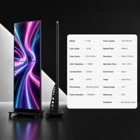 Écran LED Publicitaire P1.86 Intérieur Personnalisé, Pliable, 4K HDR10 120Hz DCI-P3 95%, Haute Luminosité, avec CMS Cloud