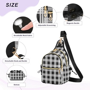 Aloha <b>Small</b> Sling Bag Sports Crossbody Chest Shoulder Bag Men Custom Logo Hawaiian Palaka Crossbody Bag for Travel - Product Image 3