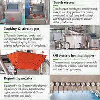 Machine de dépose de gélatine à petite échelle pour la fabrication de bonbons gélifiés et de toffee fondant à domicile
