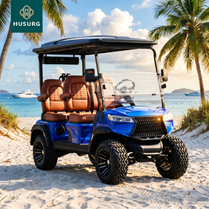 Carrito de Golf de 4 Plazas, Motor de Doble Batería, Vehículo Utilitario de Largo Alcance para Turismo, Certificado por la CEE, Nuevo, Certificado por el DOT - Product Image 1