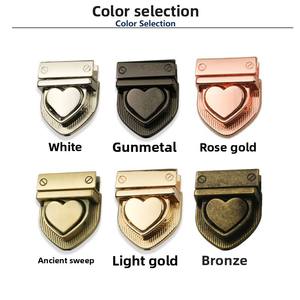 Classic Style Zinc Alloy Duck Tongue Lock Clasp Metal <strong>Bag</strong> <strong>Closure</strong> Buckle Spring Lock Snap for Leather Handbags Purses Purses - Product Image 3