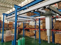 Pont suspendu modulaire flexible pour poste de travail, grue à poutre simple ou double, système de levage léger certifié CE