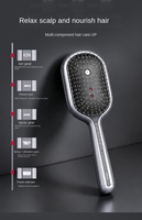 Brosse de massage ionique nourrissante pour les racines des cheveux, pulvérisation fine, lumière rouge, vibration, design pour usage en spa de beauté, marque personnalisée