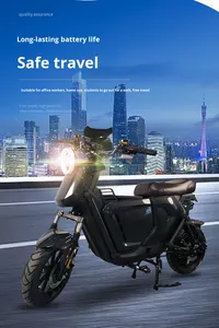 Moto électrique haute puissance 1500W, style Xiaoniu, cyclomoteur rapide 60 km/h, scooter de trajet personnalisable en plusieurs couleurs - Product Image 4
