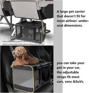 Échantillon Gratuit : Sac de Transport Portable en Nylon et Polyester pour Chiens et Chats – Idéal pour les Voyages en Voiture et en Avion - Product Image 6