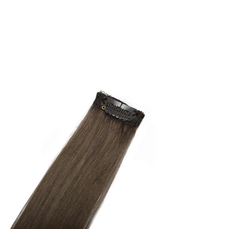 Dubbel Getekend Haaruiteinde Dik #8 Kleur 14 ''Inch 2.5 G/stuk Remy Human Hair Extensions Clip In Geregen