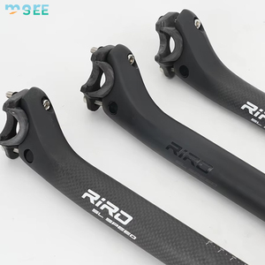 <span class=keywords><strong>Tige</strong></span> <span class=keywords><strong>de</strong></span> <span class=keywords><strong>Selle</strong></span> <span class=keywords><strong>de</strong></span> Vélo SeeMore UD 3K en <span class=keywords><strong>Carbone</strong></span> 27.2/30.8/31.6mm Ultralégère pour Vélos <span class=keywords><strong>de</strong></span> Route, <span class=keywords><strong>VTT</strong></span> et Vélos à Pignon Fixe - Product Image 1