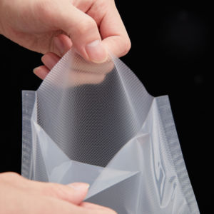 ถุงซีลสูญญากาศพิมพ์โลโก้ตามสั่ง PA/PE สำหรับเก็บอาหารแช่แข็ง ถุงซีลสูญญากาศแบบมีลาย ถุงแพ็คสูญญากาศ - Product Image 1