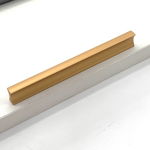Aluminum Alloy <b>Bar</b> Handle Drawer Cabinet Door Handle Minimalist Design Durable Solid Long Thickened <b>Straight</b> Handle - Product Image 4