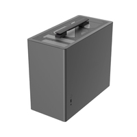 JNP Casing kustom pertengahan menara kantor Gamer Desktop kipas Argb Port Audio sistem pendingin air Casing PC komputer