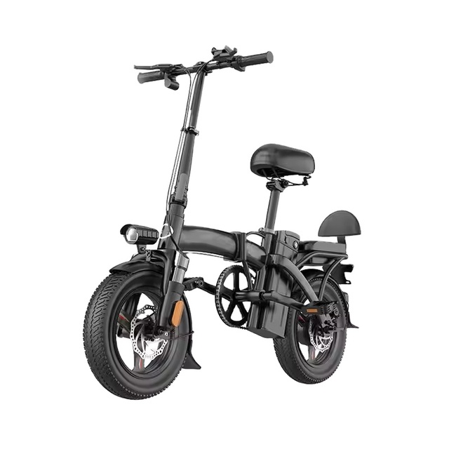 2025 Hot Sale 350W 48V Mini Folding Electric Bicycle 14 Inch Electric City Bike Adults Foldable Lithium Battery Electric Bike