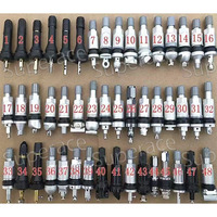 Kit de capteurs de pression des pneus en aluminium TPMS, kit de réparation de tiges de valve de pneu, 18, 36 et 48 types de kits pour Ford, AUDI, Benz, BMW, Buick, Jeep