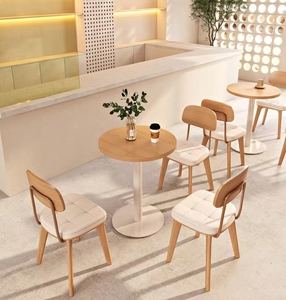 เฟอร์นิเจอร์ร้านอาหารเชิงพาณิชย์ โซฟาบูธ ร้านกาแฟ <span class=keywords><strong>โต๊ะ</strong></span>และเก้าอี้<span class=keywords><strong>ไม้</strong></span> สำหรับใช้ในโรงแรม ร้านเบเกอรี่ ร้านเบอร์เกอร์ - Product Image 3