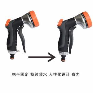 Boquilla de pulverización multifuncional de plástico con patrones variables, pistola de agua para jardinería, agricultura y uso doméstico. - Product Image 5