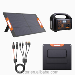 แผงโซลาร์เซลล์แบบพับได้ขนาด 100W, เครื่องชาร์จพลังงานแสงอาทิตย์แบบโมโนคริสตัลไลน์ประสิทธิภาพสูง 23.5%, กันน้ำระดับ IP67, ใช้งานร่วมกับแจ็คเกอร์ได้ - Product Image 1
