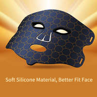 Masque facial personnalisé à vibrations, massage LED, thérapie par lumière rouge proche infrarouge pour massage facial