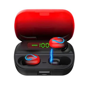 HBQ — écouteurs sans fil Bluetooth 5.0, HBQ Q61 TWS, casque d'écoute avec couleurs dégradées, étui de chargement 3500MAh, stéréo 9D, affichage LED
