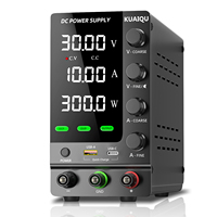 Alimentation CC KUAIQU SPS-C3010S 30V 10A 300W régulée pour laboratoire avec protection contre les surintensités (OCP) et les courts-circuits (Short Killer) et protection variable contre les surtensions (OVP)