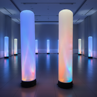 Publicité LED RVB Coloré Gonflable Pilier Gonflable Colonne Tube Gonflable Forcommercial Fête De Mariage Club Décoration