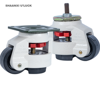 Roulettes robustes en nylon avec pied rétractable et tige de nivellement Fuma Casters GD40S GD60S GD80S GD100S Capacité de charge 500 kg