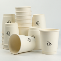 Gobelet en papier biodégradable compostable recyclable à paroi simple isolé, nouveau design, impression de logo personnalisée, pour boissons chaudes, respectueux de l'environnement