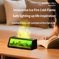 Diffuseur d'arômes en plastique à effet flamme, humidificateur 3D à ultrasons, télécommande, portable, USB, aromathérapie, écologique pour la maison