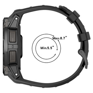 สายนาฬิกาอัจฉริยะ Upro Premium สำหรับ Garmin Instinct 3 ขนาด 45 มม. สายรัดข้อมือซิลิโคนสำหรับนาฬิกาสปอร์ตอัจฉริยะ - Product Image 4