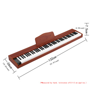 <span class=keywords><strong>Clavier</strong></span> de piano numérique en bois sensible au toucher à 88 touches personnalisé BD-885 avec port MIDI, instruments de <span class=keywords><strong>musique</strong></span> électroniques, fabrication OEM - Product Image 3