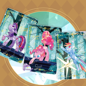 My Lit Ponys Moon Huiyue Pack Décima <span class=keywords><strong>Amistad</strong></span> Princesa Eterna Anime Juego de Cartas Coleccionables CCG Lindo Personaje de Dibujos Animados - Product Image 4