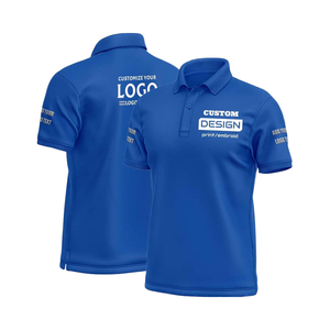 Polos personnalisés avec votre propre impression brodée Polos de travail en coton vierge de haute qualité avec <span class=keywords><strong>logo</strong></span> - Product Image 1
