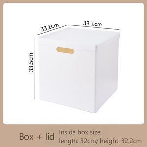 <span class=keywords><strong>Wewin</strong></span> กล่องเก็บพลาสติกสี่เหลี่ยมหนาขนาดใหญ่พร้อมฝาปิดสําหรับของเล่นขนมเสื้อผ้าห้องนั่งเล่นห้องน้ําตู้เสื้อผ้า 7099 - Product Image 6