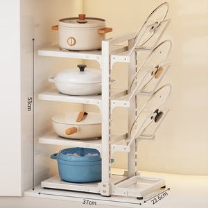 Étagères de cuisine ménage multicouche mettre pot rack multifonctionnel comptoir sous l'évier armoire cuisine supports de rangement - Product Image 4