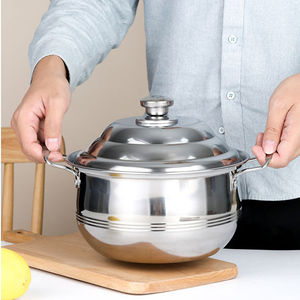 Nồi Nấu Ăn Kiểu Ma-rốc 3/4/5/6 Món Bộ Dụng Cụ Nấu Ăn Nhà Bếp Bằng Thép Không Gỉ Nồi Có Tay Cầm - Product Image 2