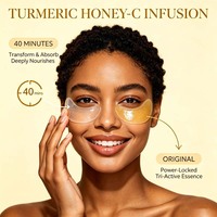 Masque Contour des Yeux Anti-rides Nourrissant au Curcuma et Collagène à l'Acide Kojique OEM – Coton, Tous Types de Peau, Marque Privée
